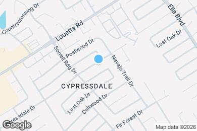 Map image of the property - 3827 Cypressdale Dr