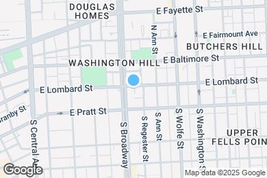 Map image of the property - 1703 E Lombard St