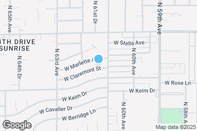 Map image of the property - 6116 W Claremont St