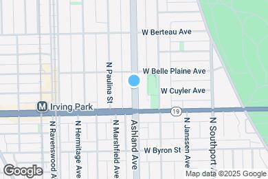 Map image of the property - 4038 N Ashland Ave