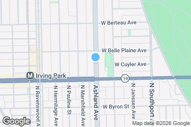 Map image of the property - 4151 N Ashland Ave
