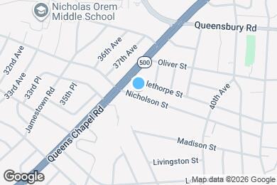 Map image of the property - 3810 Nicholson St