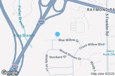 Map image of the property - 7608 Blue Willow Dr