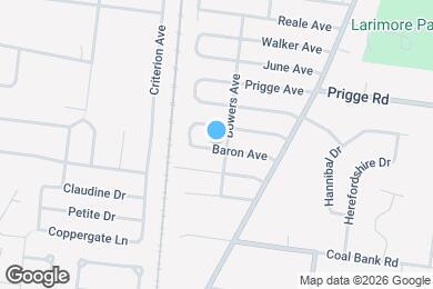 Map image of the property - 1209 Baron Ave