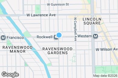 Map image of the property - 4641 N Rockwell St