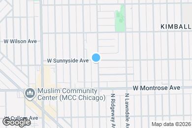Map image of the property - 4453 N Hamlin Ave
