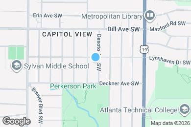 Map image of the property - 1433 Desoto Ave SW