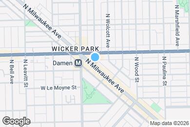 Map image of the property - 1549 N Milwaukee Ave