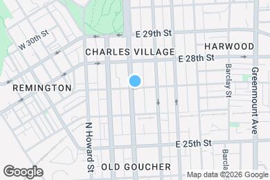 Map image of the property - 2645 N Charles St