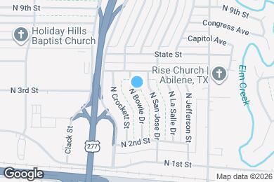 Map image of the property - 525 N Bowie Dr