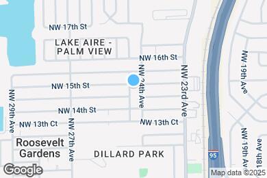 Map image of the property - 1450 NW 24th Terrace