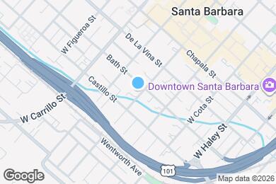 Map image of the property - 306 W De la Guerra St