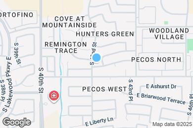 Map image of the property - 4206 E Tanglewood Dr