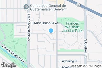 Map image of the property - 6885 E Arizona Ave