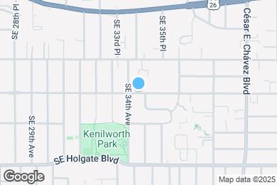 Map image of the property - 3445 SE Gladstone St