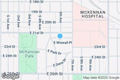 Map image of the property - 620 E Wiswall Pl