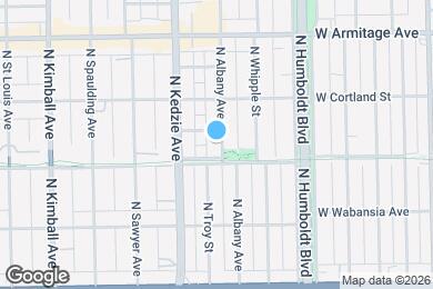 Map image of the property - 1818 N Albany Ave