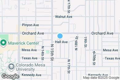 Map image of the property - 1590 Hall Ave