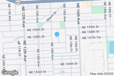 Map image of the property - 15760 NE 14th Ct