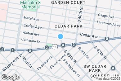 Map image of the property - 4900 Walton Ave