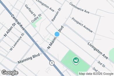 Map image of the property - 1 N Manning Blvd