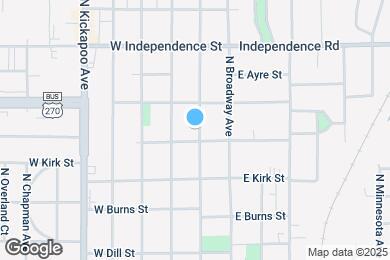 Map image of the property - 1204 N Beard Ave