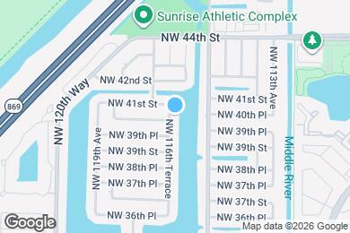 Map image of the property - 4020 NW 116th Terrace