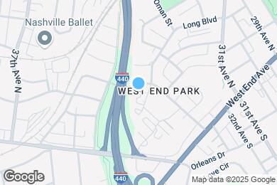 Map image of the property - 205 Acklen Park Dr