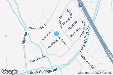 Map image of the property - 201 Jewell Ave