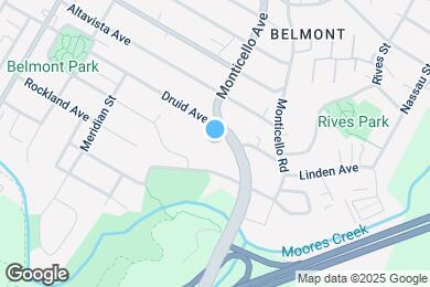 Map image of the property - 1608 Monticello Ave