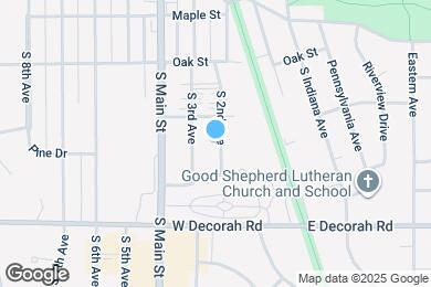 Map image of the property - 736 S 2nd Ave