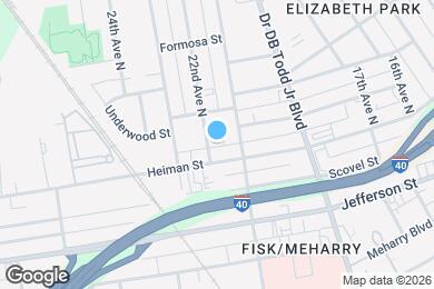 Map image of the property - 1406 22nd Ave N