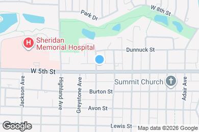 Map image of the property - 951 W 5th St
