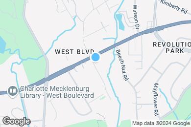 Map image of the property - Flats at West Blvd