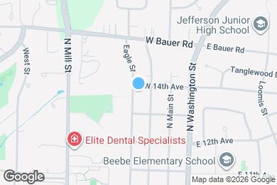 Map image of the property - 1336 N Eagle St