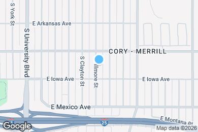 Map image of the property - 1550 S Fillmore St