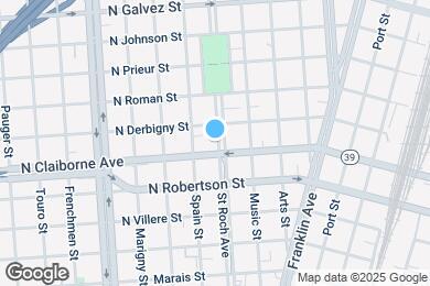 Map image of the property - 1614 Saint Roch Ave