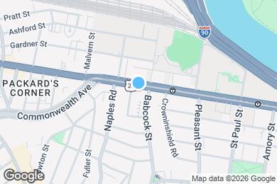 Map image of the property - 1026 Commonwealth Ave