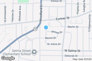 Map image of the property - 128 Woods Dr