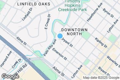 Map image of the property - 166 Bryant St