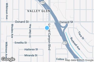 Map image of the property - 5923 Laurel Canyon Blvd