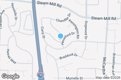 Map image of the property - 517 Haverford Dr