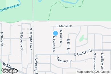 Map image of the property - 101 N Cedar Ln
