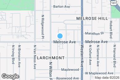 Map image of the property - Lofts at Larchmont