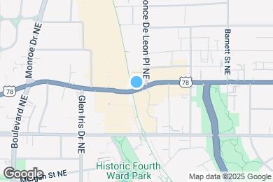 Map image of the property - 675 Ponce De Leon Ave NE