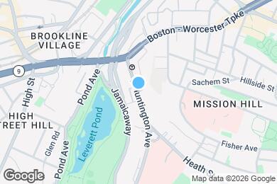Map image of the property - 58 S Huntington Ave