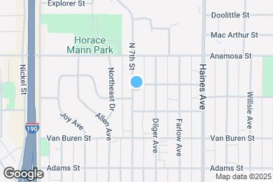 Map image of the property - 1020 N 7th St