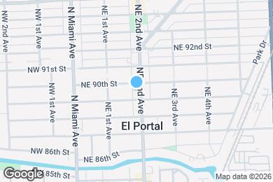 Map image of the property - 8940 NE 2nd Ave
