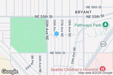 Map image of the property - 5050 36th Ave NE