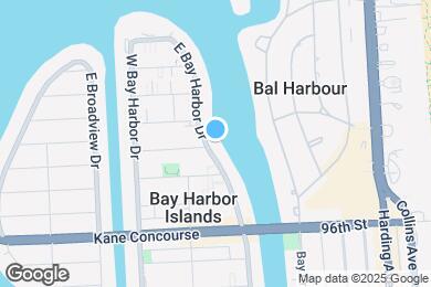 Map image of the property - 9901 E Bay Harbor Dr